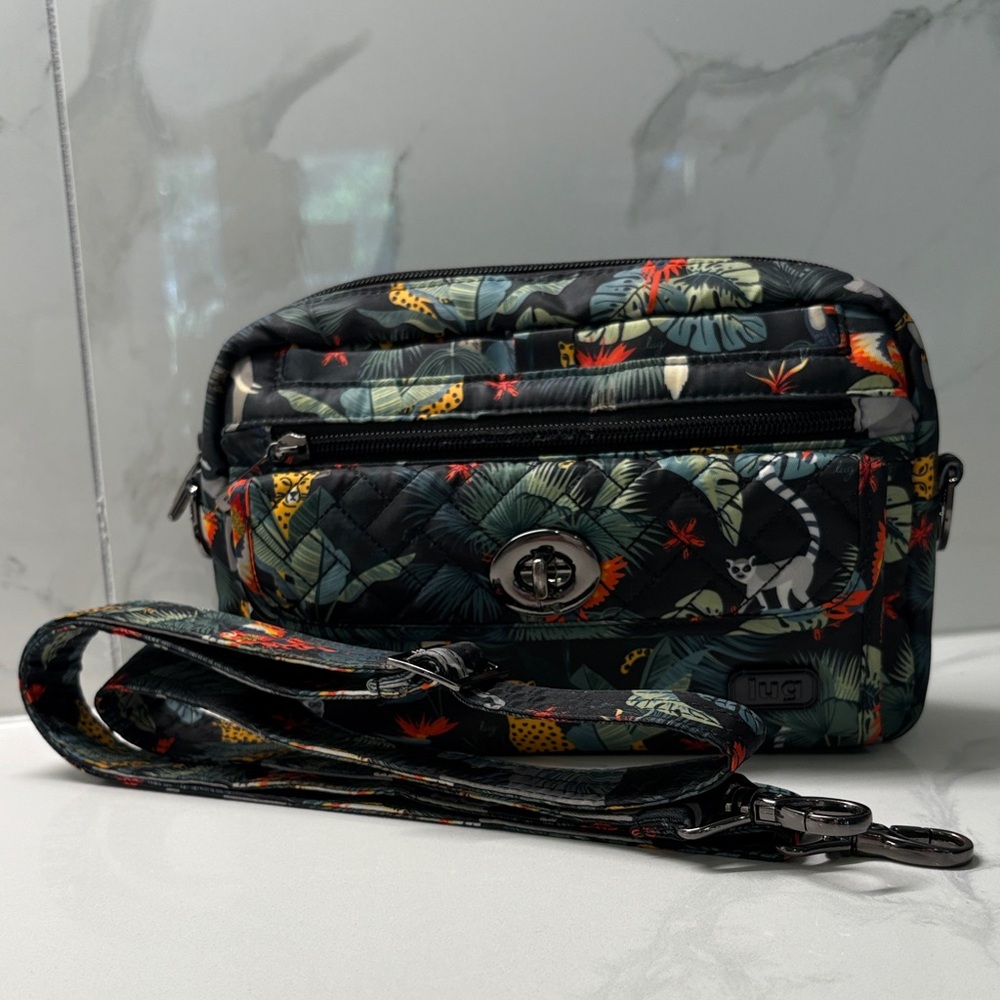 Lug Switch animal print crossbody
